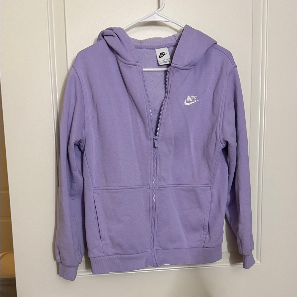 Nike Light Purple Full-Zip Hoodie XL fits like Medium